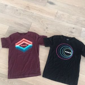 2 Hurley tshirts